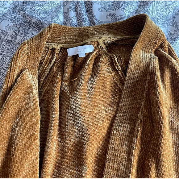 LOFT velvet cardigan - Picture 2 of 4